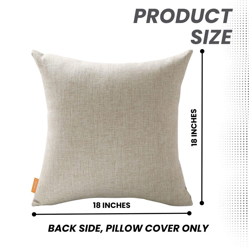 LINKWELL Americana Pillow Cover 18x18, 4th of July Decorative Pillow Cover, Faith Family Freedom Decor, Independence Day Cushion Pillowcase for Sofa Couch CC1410 - Image 5